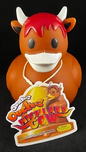 Quackeez - Duckeez - Highland Cow - Rubber Duck - Approx 5.25" Tall - Picture 1 of 5