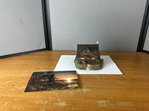 Terry Redlin Village "Comforts Of Home Cabin" The Hadley Collection With COA - Picture 1 of 8