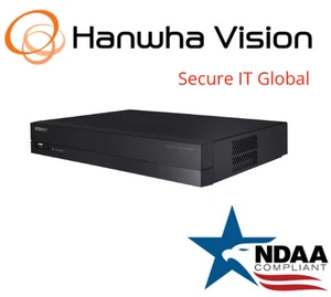 Hanwha Techwin ARN-810S Wisenet A Series 8CH PoE NVR IP Security Recorder HDD - Bild 1 von 2