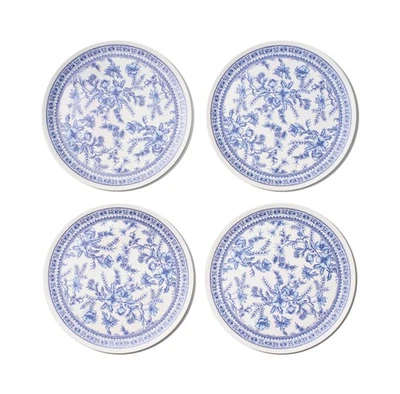 Platos grandes de bambú azul para inodoro - Platos de fiesta reutilizables y ecológicos de 10” (4-... Foto 1 de 4