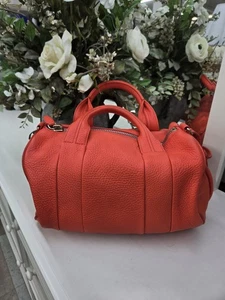 Authentische Alexander Wang ROCCO TASCHE orange antik gealtertes Leder Crossbody Refur - Bild 1 von 12