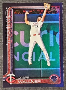 2025 Topps Série 2 Mat Wallner Feuille Noire Parallèle /10 Minnesota Twins - Photo 1 sur 2