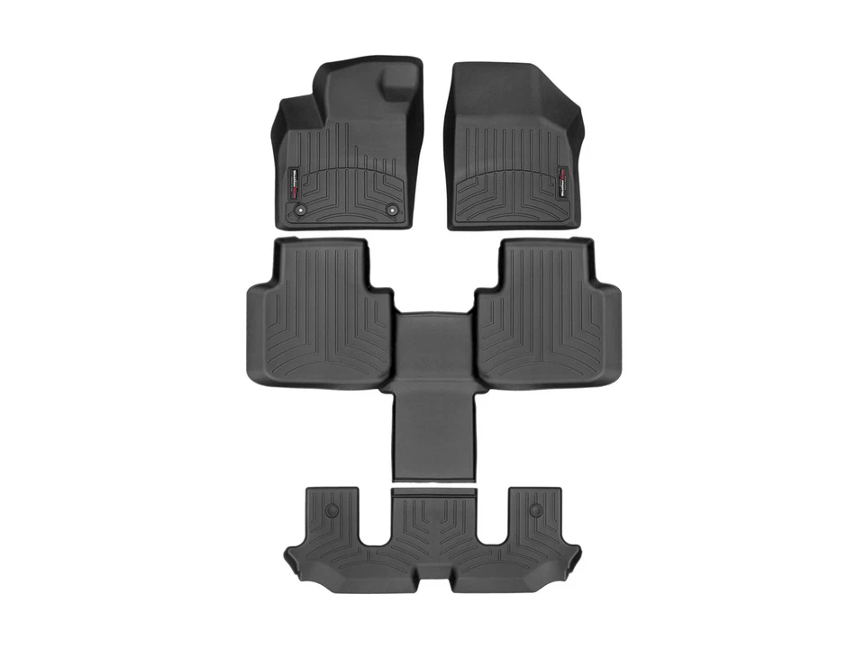 WeatherTech FloorLiner for 2020-2026 VW Atlas - Full Set, Black - Image 1 of 4