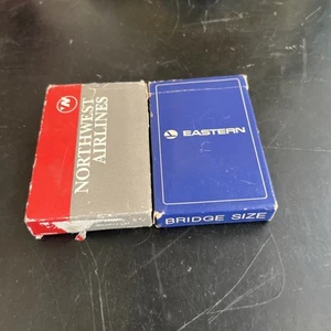carte da gioco vintage Northwest e Eastern Airlines entrambe complete - Foto 1 di 1
