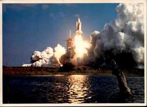 Space Shuttle Explosion bei Cape Kennedy in Florida Postkarte CD1158 unbesendet - Bild 1 von 2