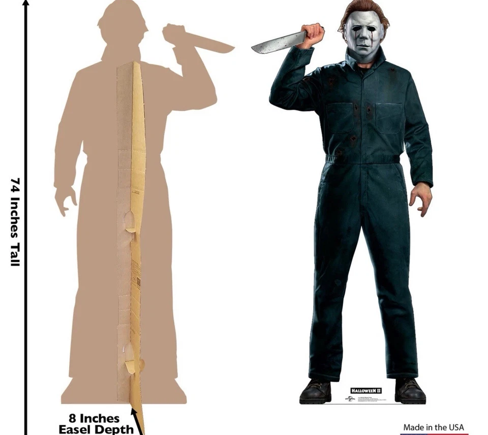Michael Myers Lifesize Standup Standee Cardboard  CutOut Prop Horror Halloween - Image 1 of 1