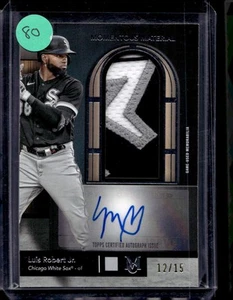 2024 Museum Luis Robert Jr. Material Jumbo Patch Autographs #/15 - Picture 1 of 2