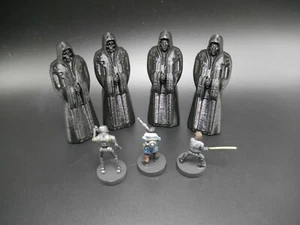 Tabletop Terrain Crypt Dark Priest Statues four total - Picture 1 of 12