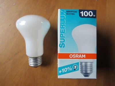 Osram SUPERLUX KRYPTON SUPER E SIL 100W E27 SOFT WHITE Pilzform 1470lm! DIMMBAR! - Bild 1 von 4