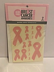 NEW Breast Cancer Awareness Acid Free Stickers - Picture 1 of 5