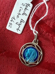 LOT 157) SOLID SILVER ENAMEL MEDAL - CRAB POINT-WEIGHT/ 1.4 gr- - Picture 1 of 5