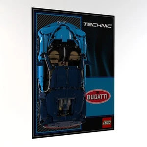 Panel de exhibición de pared BRICK IN IT para LEGO® Technic Bugatti Chiron 42083 - Imagen 1 de 4