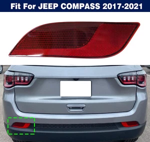 Left 55112679AA Rear Bumper Reflector Lamp Light For JEEP COMPASS 2017-2021 - Picture 1 of 6