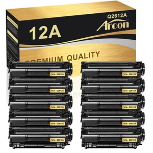 Q2612A 12A Toner Cartridge for HP LaserJet 1010 1018 1012 1020 3015 3050 Lot - Picture 1 of 18