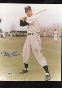 BOBBY THOMSON 8x10 Autographed Photo PSA Authentic - Picture 1 of 1