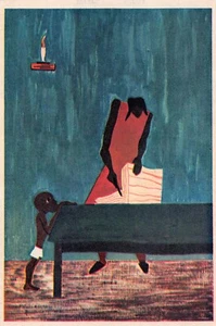 Jacob Lawrence Migration Series Artwork from 1941 Fortune Magazine 4.5" x 6.75" - Picture 1 of 1
