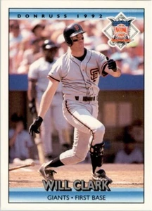 1992 Donruss #428 Will Clark San Francisco Giants - Picture 1 of 2