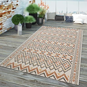 In-& Outdoor Teppich Terrasse Und Balkon, Geometrisches Design, Modern Multicolo - Bild 1 von 5