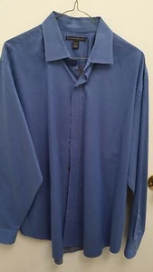 Camisa de vestir para hombre Banana Republic talla 16-161/2 grande 100 % algodón azul larga slv - Imagen 1 de 3