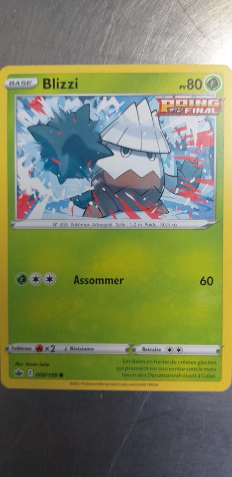 Pokémon Card Blizzi 009/198 Ice Age, From Booster, French - Image 1 of 1