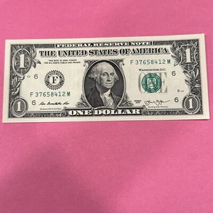 Billete de $1 de un dólar con escalera rota número de serie elegante - completo del 1 al 8 - Imagen 1 de 5