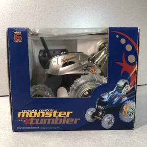 Brand New Silver Monster Tumbler Remote Control 360 Degrees Spinning Car - Picture 1 of 8