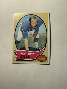 1970 Topps Football Billy Shaw #229 HOF RECHNUNGEN SEHR GUTER ZUSTAND - Bild 1 von 2
