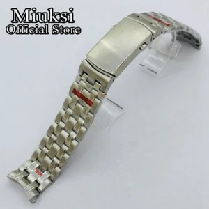 Correa de reloj pulsera de acero inoxidable macizo de 20 mm Miuksi se adapta a caja de 41 mm - Imagen 1 de 6