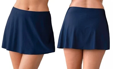 NUEVO Del Raya Damas Talla 24W 2X 3X Azul TUMMY Control Falda Inferior de Natación Foto 1 de 4