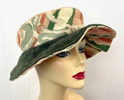 Sombrero cubo floppy estampado tejido Coogi Australia años 80 90 vintage nuevo de colección con etiquetas Foto 1 de 4