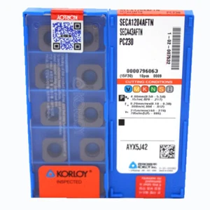 KORLOY SECA1204AFTN PC230 Carbide Inserts CNC TOOL⊕IK - Picture 1 of 4