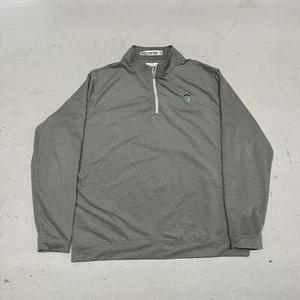 Peter Millar Crown Comfort Interlock 1/4 Zip Herren Größe 2XL grau Golf Pullover - Bild 1 von 13