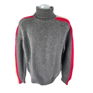 Bergdorf Goodman by Brunello Cucinelli Thick Wool Cashmere Turtleneck Sweater M - Picture 1 of 19