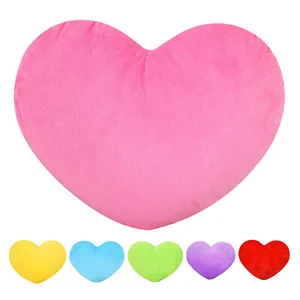 Soft Heart Shaped Pillow Heart Plush Toys Heart Pillow Stuffed Toys Multicolor - Picture 1 of 18