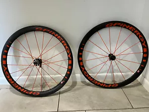 Spinergy Stealth Carbon Pro Wheelset - 700 c, Campagnolo 10-12 Speed Freewheel - Picture 1 of 9