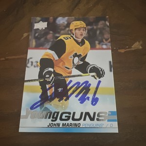 John Marino Signed Young Guns Card
