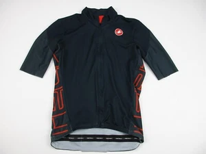 Womens Medium Castelli full zip dark blue cycling jersey - Picture 1 of 7