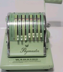 Scrittore assegni vintage Paymaster serie S-1000 con chiave testato funziona - Foto 1 di 22