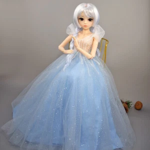 1/3 Kugelgelenk Frauen BJD Puppe + Gesicht Make-up + Perücke + Kleid Kinder Geschenk zusammengebaut - Bild 1 von 18