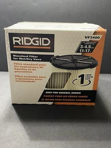 RIDGID Standard Plissee Papierfilter 1 Schicht für 3-4,5 Gal Nass/Trocken Shop Staubsauger - Bild 1 von 12
