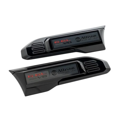 2024-2026 GMC Sierra 2500HD 3500HD 6.6L Gas V8 Black Fender Vents 86790678 OEM - Image 1 of 2