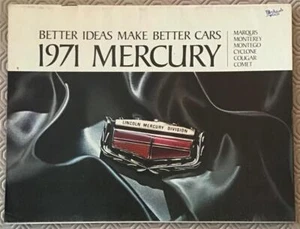 MERCURY 1971 USA Sales Brochure #M71-103 MARQUIS Monterey CYCLONE Cougar COMET+ - Picture 1 of 6