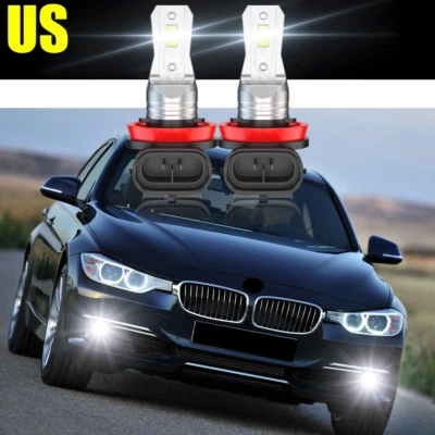 Lâmpada de neblina frontal LED branca para BMW 320i 328i 335i 525i 528i 535i xDrive Qtd2 - Imagem 1 de 4