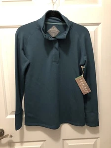 Free Fly Bamboo Turquoise Thermal Fleece M New - Picture 1 of 5