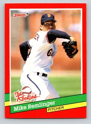1991 Donruss The Rookies Baseball #37 Mike Remlinger San Francisco Giants - Image 1 of 2