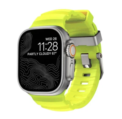 Pulseira de silicone macia Trail para Apple Watch Ultra3 11 10 9 8 SE 42/45/46/49mm - Imagem 1 de 4
