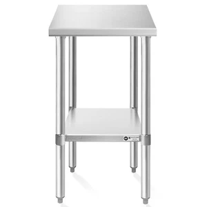 30x18 Stainless Steel Table, NSF Commercial Restaurant Kitchen Prep & Work Table - Picture 1 of 6