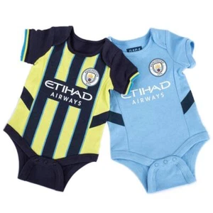 Pack de 2 bodys chaleco bebé Manchester City - diseño temporada 2024/25 - Man City FC - Imagen 1 de 5