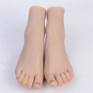 Silicone Feet Female Model Legs Lifelike Display One Left/Right Mannequin 22.5cm - Picture 1 of 12