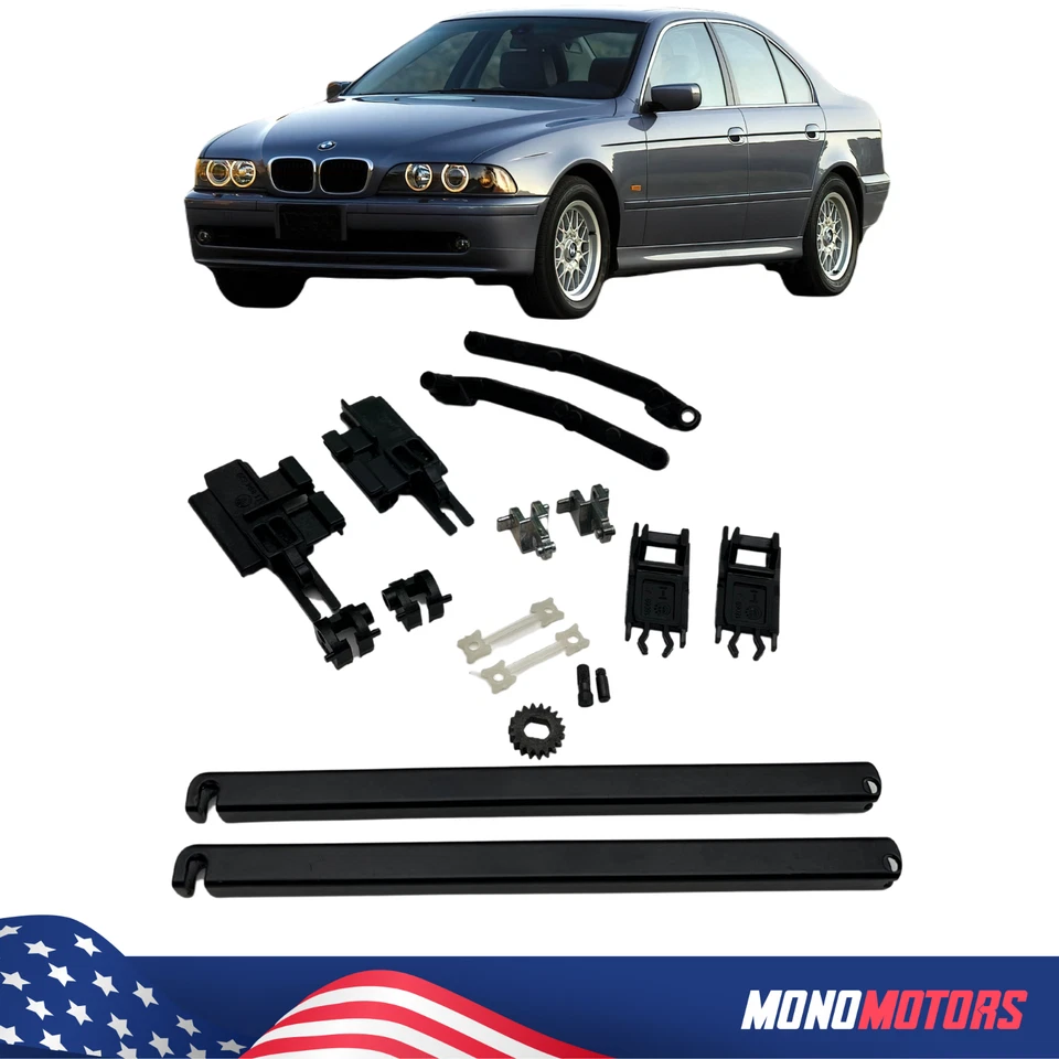 KIT REPARACIÓN TECHO CORREDIZO BMW SERIE 5 E39 JUEGO DERECHO IZQUIERDO ENTREGA GRATUITA 3-5 DÍAS Foto 1 de 3